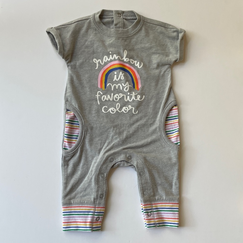Cat & Jack Gray Baby Romper